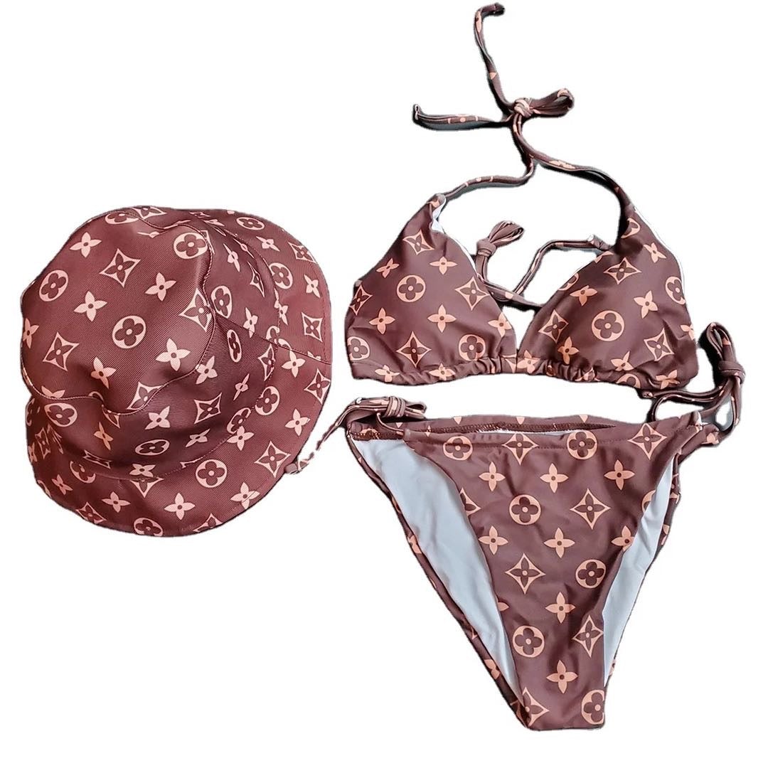 Louis Vuitton Inspired Bikini Swimsuit LV Bikini Louis 