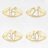 Luxury princess 16th 21st 30th 40th Birthday rhinestone Diamond crown