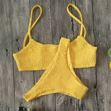 “Kylie” Popcorn Smock style 2 piece bikini set