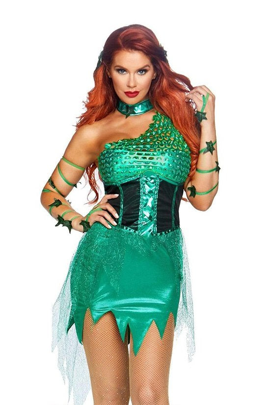 Poison ivy queen Halloween cosplay costume