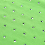 Neon rhinestone Clear strap crop top