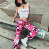 Spice girl camo color style joggers pants