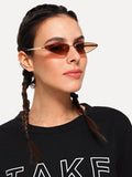 Funky retro cateye small frame sunglasses