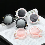“French Connection” Classic letter round frame retro sunglasses