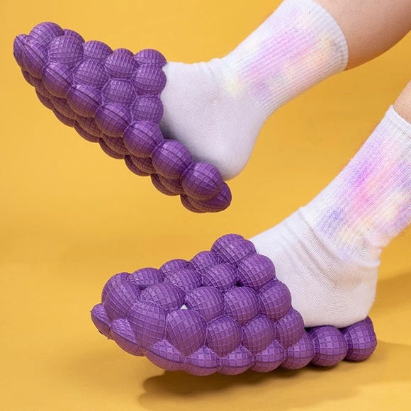 Ladies 3D Bubble Cartoon Slides Slippers