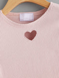 Heart cutout robbed top