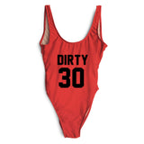 Dirty 30 one piece monoikini swimsuit