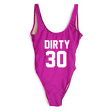 Dirty 30 one piece monoikini swimsuit