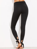 Lace up Tie Style ankle leggings