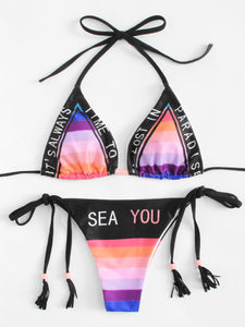 Sea you paradise 2 piece bikini swimsuit set