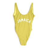 Jamaica printed monokini one piece bikini swimsuit