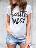 Haute mess printed tshirt