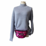 Retro Glam color changing sequins fanny pack waist bag