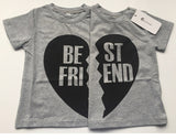 Kids Best friends BFF heart matching tshirt