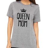 Queen mom crown printed tshirt