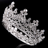Luxury princess diamond rhinestone style prom wedding head crown