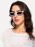 New Retro cat eye pointed small frame sunglasses