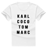 Karl coco tom Marc printed tshirt
