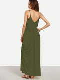 “Spring fling” Classic side pocket loose fit maxi dress