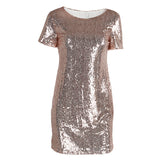 “Manhattan” Sequins tshirt dress
