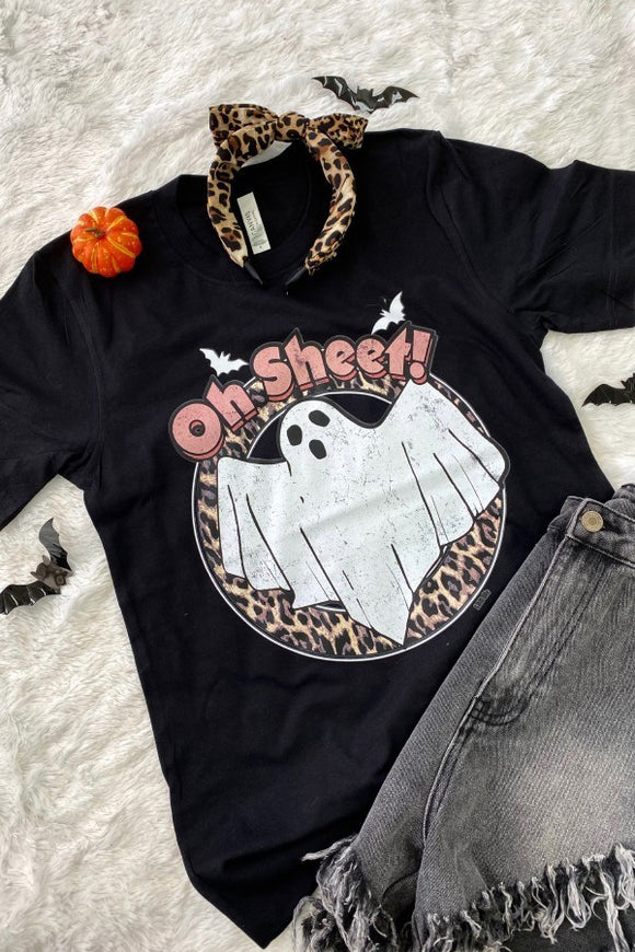 Women funny Halloween oh sheet graphic tshirt