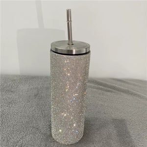 Luxury Rhinestone insulated cold hot bedazzled tumbler cup