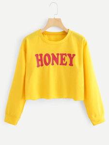 Honey pullover sweatshirt