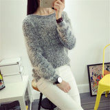 Fuzzy pullover sweater