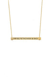 I Love You To The Moon And Back Bar Necklace