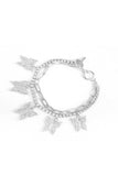 Fashion Trendy Double Layer Rhinestone Butterfly Bracelet