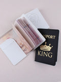 king and queen couples passport case cover