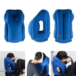 inflatable cushion traveling airplane neck pillow
