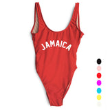 Jamaica printed monokini one piece bikini swimsuit