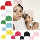 Mommy and me matching knot turban head wrap hat