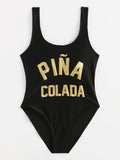 Pina colada monokini one piece bikini swimsuit