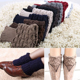knitted boot cuff leg warmer