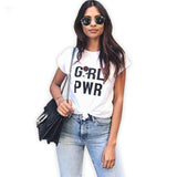 Girl Power (pwr) Print Fashion Tshirt