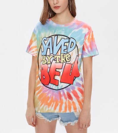 Saved by the bell tie dye retro tshirt