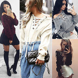 Lace up couture oversize sweater top