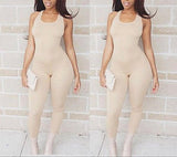 Casual strapless Bodycon fashion jumpsuit