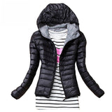Classic light bubble hooded Slim Fit Jacket