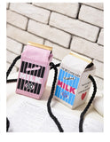 Fun 3D milk carton handbag